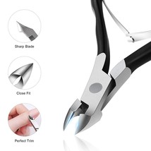 Brookstone Manicure Pedicure Professional Nail Cuticle Cutter Stainless Steel  - £11.09 GBP