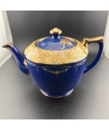 Vintage R. Sudlow &amp; Sons (Burslem) Blue &amp; Gold Teapot - $76.72 CAD