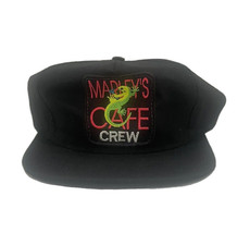 Vintage 1990&#39;s Marley&#39;s Cafe Crew Snapback Trucker Hat Lizard Floral NWOT - £15.71 GBP