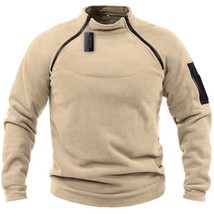 Side Zipper Men&#39;s Hoodies Solid Color 2022 Spring Autumn Fleece Warm Sweatshirt  - £92.17 GBP