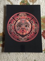 Bella Coola Mask Representing The Sun - Northwest Coast British Columbia Print - £46.96 GBP