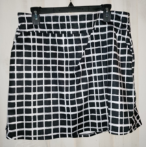 Excellent Womens Coral Bay Geometric Print Pull On Knit Skort W/ Pockets Size L - £22.04 GBP