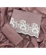 Chikankari Ladies Cotton Suit Set- 3PC Suit Set for Women-Unstitched Lad... - $70.43 CAD