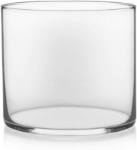 Cylinder Glass Vase, 5&quot; Tall X 5&quot; Wide, And Flower Guide Booklet, Or Home Decor - £27.13 GBP