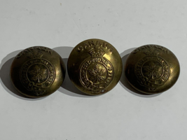 WWII Canadian Army General Service buttons 25 mm diameter brass United Carr - £19.33 GBP