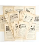 1888 Lot of 25 Victorian Pages Ephemera Scripture Illustrated 1st Editio... - £55.03 GBP