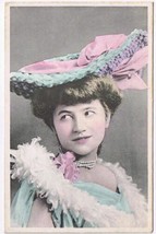 Antique Fashion RPPC Lady Big Hat Photo Postcard Art Deco Berlin - £7.90 GBP