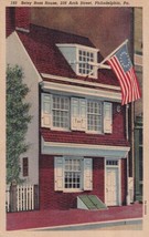 Betsy Ross House Philadelphia Pennsylvania PA 1952 Postcard C58 - $2.99