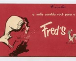 Fred&#39;s Night Club Booklet Rio De Janeiro Brazil  - £30.06 GBP
