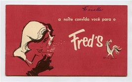 Fred&#39;s Night Club Booklet Rio De Janeiro Brazil  - £29.81 GBP