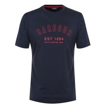 Barbour Men&#39;s Calvert Cotton/Modal Sleep T-Shirt in Navy-XL - £17.27 GBP