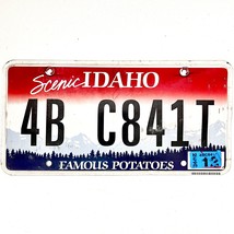 2018 United States Idaho Bingham County Passenger License Plate 4B C841T - £14.85 GBP