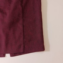 Mossimo Women's Burgundy Stretch Extensible Back Zipper & Slit Skirt Size 6 image 5