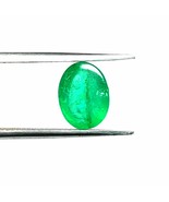 Amazing Natural Zambian Emerald Oval Shape Cabochon Stone With Good Colo... - $40.00