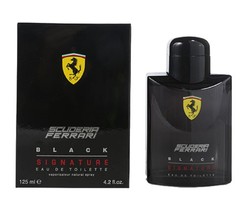 Black Signature * Scuderia Ferrari 4.2 Oz / 125 Ml Edt Men Cologne Spray - £33.00 GBP