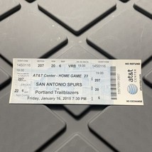 Tim Duncan Tony Parker Pass Parish McHale In Teammate Wins Ticket Stub 2015 - $22.49