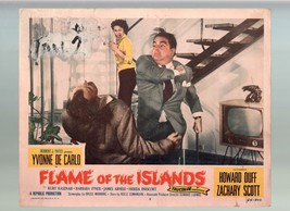 Flame Of The Islands-Yvonne De Carlo-Howard Duff-11x14-Lobby Card-FN - £29.68 GBP