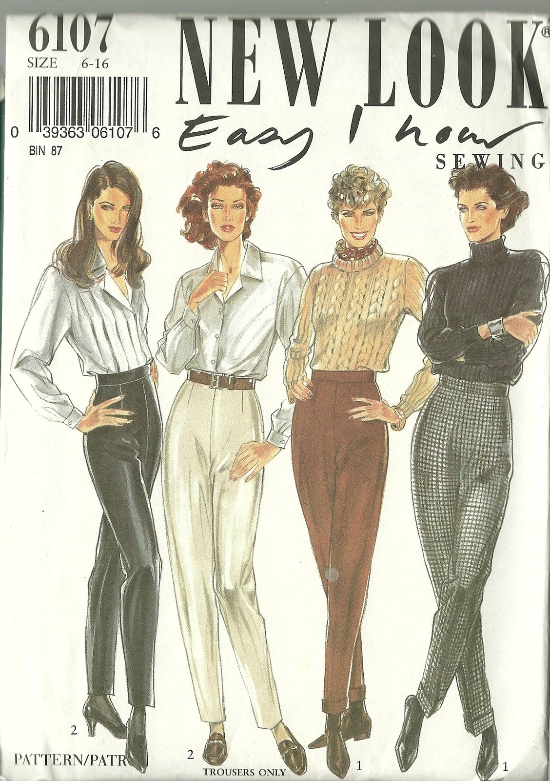 New Look Sewing Pattern 6107 Misses Womens Pants Size 6 8 10 12 14 16 New - £5.50 GBP