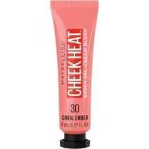 Maybelline New York Cheek Heat Gel-Cream Blush Makeup, Oil-Free, Coral Ember - £6.21 GBP