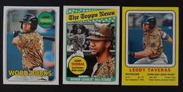 2018 Topps Heritage Minor League Texas Rangers Team Set of 4 Cards W/Insert - £2.95 GBP