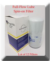 12 Full-Flow Oil Spin-on Filter LF670 For Cummins Engines of Trucks &amp;Off-Highway - £157.37 GBP