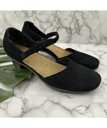 Naot Womens Ankle Strap Heels Size 42 Black Suede Block Heel D&#39;Orsay Com... - $67.68 CAD