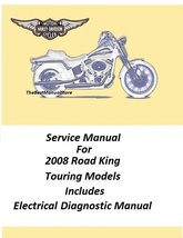 2008 Harley Davidson Road King Touring Models Service Manual  - £20.50 GBP