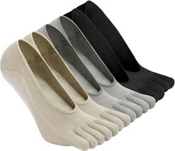 Women’s Cotton No Show Toe Socks - Breathable 3-Pack for Running &amp; Every... - $35.59