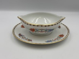 Ceralene Raynaud Limoges VIEUX CHINE White Gravy Boat with Attached Underplate - $139.99