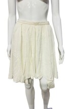 Isabel Marant New Women&#39;s White Asymmetric Short Mini Flared Skirt Size ... - $99.45