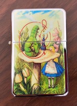 Fantasy Wonderland Flip Top Oil Lighter Windproof Hookah Caterpillar Mushroom - £11.63 GBP