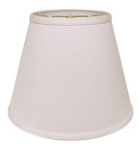 16&quot; White Empire Deep Slanted No Slub Lampshade - $101.92