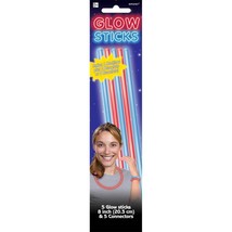 Glow Sticks Blue and Red Party Favors 5 New - £2.31 GBP