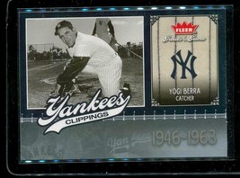 2006 Fleer Greats Of The Game Baseball Card NYY-YB Yogi Berra Yankees 1946-1963 - £10.13 GBP