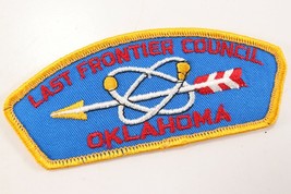 Vintage Last Frontier Council Oklahoma Twill BSA Boy Scout Shoulder CSP ... - $11.69