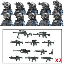 10PCS Military Figures Building Blocks City Commando Riot Soldier Toys S... - £32.84 GBP