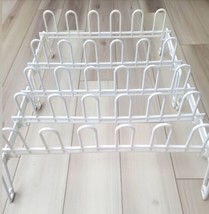 2 Shoe Racks HOLDS 30 Shoes Total (15 Pair) White Plastic - $7.69