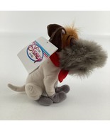 Disney Store Oliver &amp; Co Dodger Mini Bean Bag 7&quot; Plush Toy Vintage 90s w... - $25.65 CAD