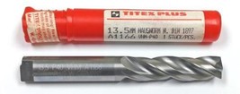 13.5mm (.5315&quot;) 3 Flute Carbide Drill 150 Degree Titex A1166-13.5 - $141.61