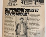 Christopher Reeve vintage One Page Article Superman Soars To Super Stard... - $6.92