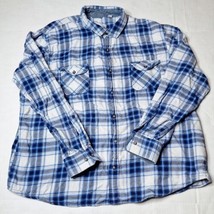 Tallwoods Men Button Up Shirt XL Brown Plaid The Filmore Flannel Long Sl... - £13.65 GBP