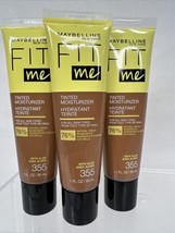 (3) Maybelline 355 Medium Tan Fit Me Tinted Moisturizer Natural Look  Fo... - $8.99