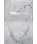 Clear Glass Pear Shaped 8 Inch Flower Vase With Wide Top - $6.92