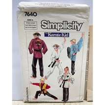 The Karate Kid Sewing Pattern Simplicity 7640 Uncut Size A (All Sizes) Vtg 1986 - $14.89