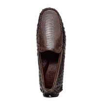 Alba Kango Slip On Classic Shoes Crocodile Skin Tabac image 4