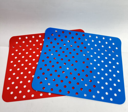 2 Pack Nonstick Toaster Oven Air Fry Silicone Perforated Liners  - 11"x9" - $16.99