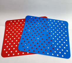2 Pack Nonstick Toaster Oven Air Fry Silicone Perforated Liners  - 11&quot;x9&quot; - £13.58 GBP