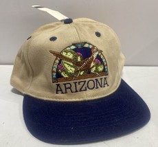 Arizona Roadrunner Cactus Embroidered Adjustable Hat Vtg 90s NWT - $14.84