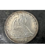 1848 O Seated Liberty 1/2 Dollar Uncirculated Details - Nice! - €568,97 EUR