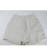 Jones New York Chinos Khaki Shorts Stone Color Women&#39;s 11/12 Cotton Flat... - $18.00